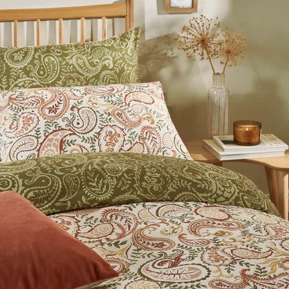 Anika Paisley Printed Soft Touch Duvet Cover Set Multi