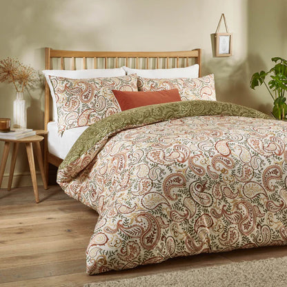 Anika Paisley Printed Soft Touch Duvet Cover Set Multi