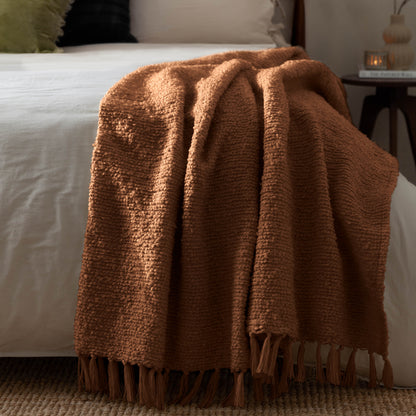 Candar Boucle Throw Ginger