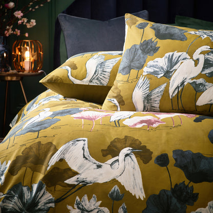 Kushiro Duvet Cover Set Olive