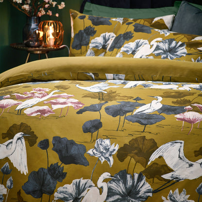 Kushiro Duvet Cover Set Olive