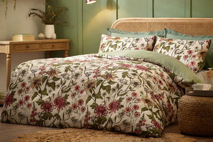 Wallflower Botanical Duvet Cover Set Natural